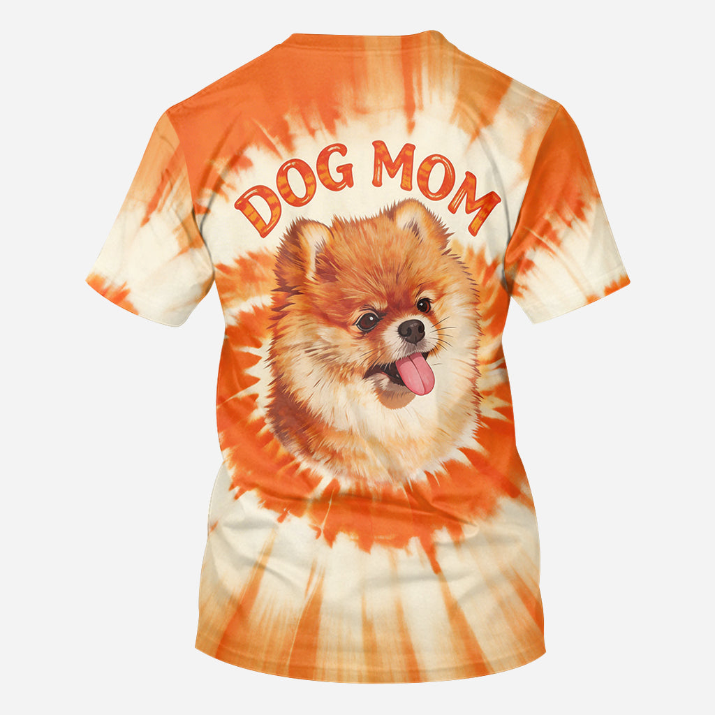 Tie Dye Style Shirt For Pet Owner - Personalized Dog All Over Shirt
