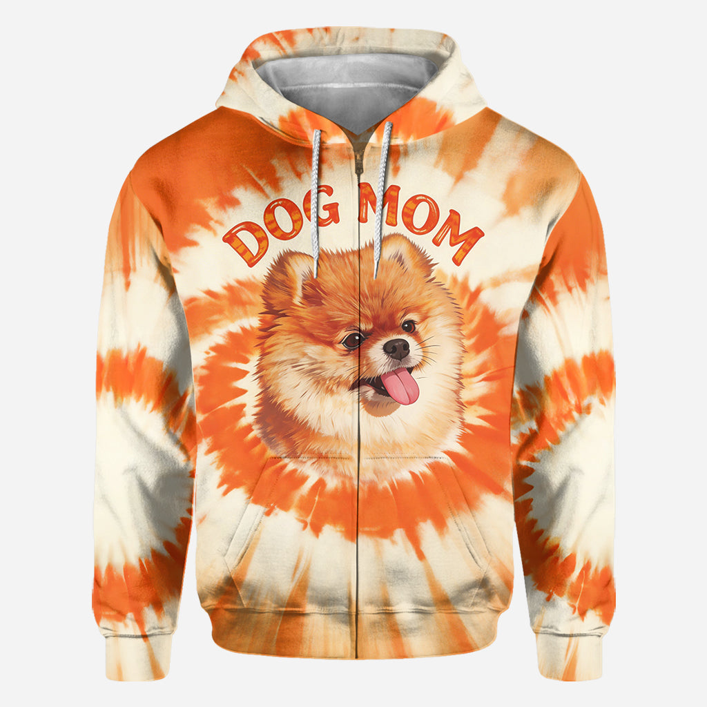 Tie Dye Style Shirt For Pet Owner - Personalized Dog All Over Shirt