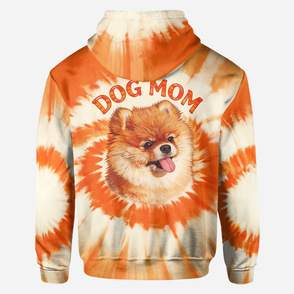 Tie Dye Style Shirt For Pet Owner - Personalized Dog All Over Shirt