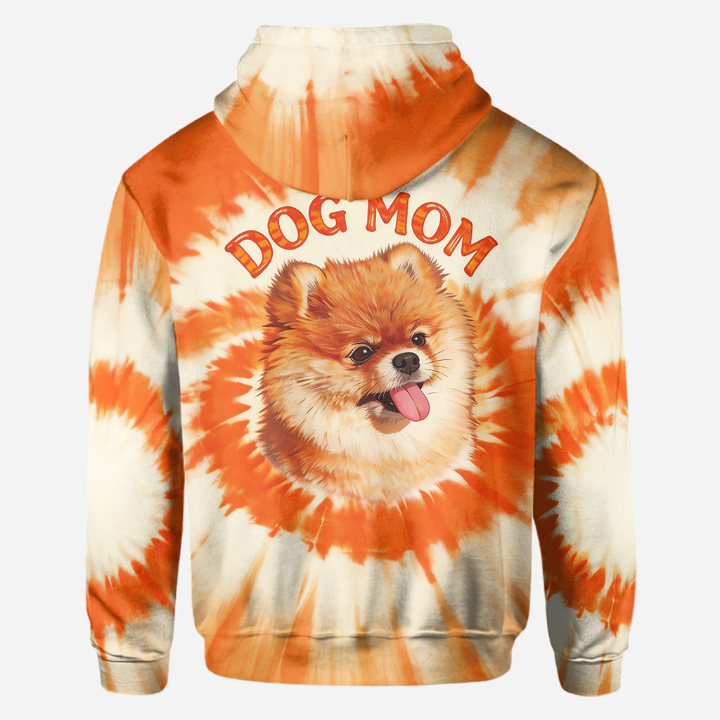 Tie Dye Style Shirt For Pet Owner - Personalized Dog All Over Shirt
