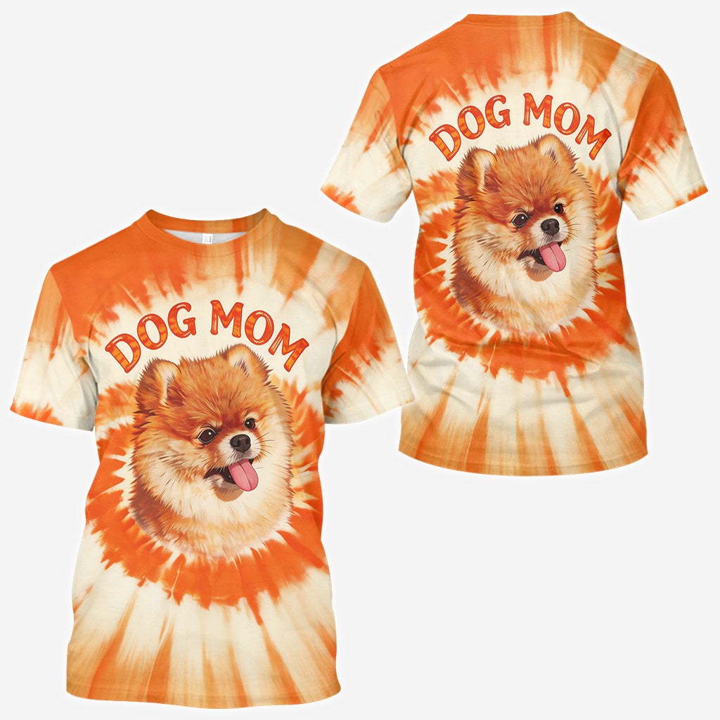 Tie Dye Style Shirt For Pet Owner - Personalized Dog All Over Shirt