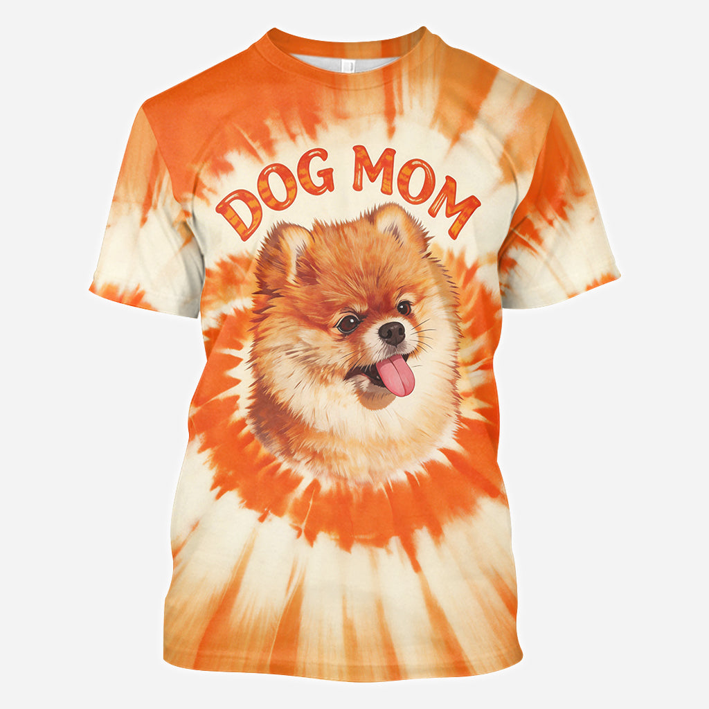 Tie Dye Style Shirt For Pet Owner - Personalized Dog All Over Shirt