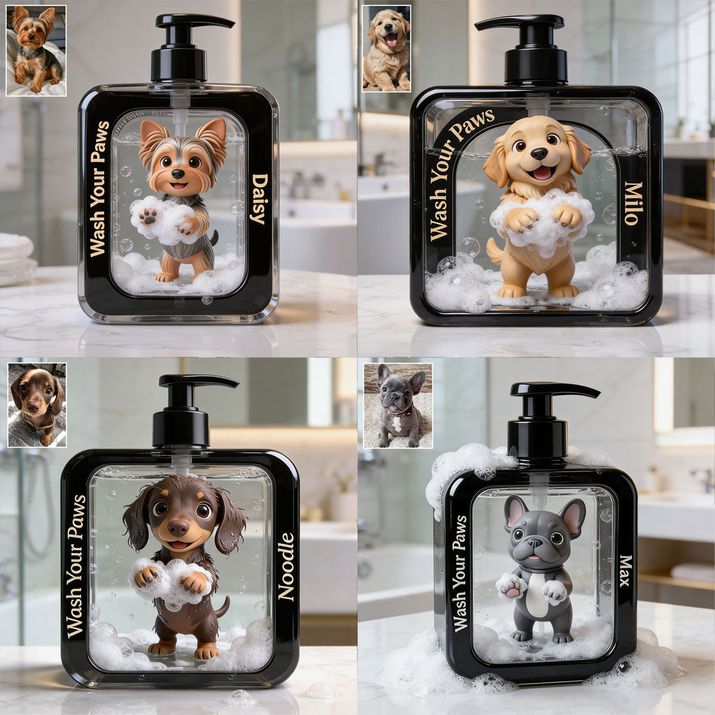 Wash You Paws - Personalized Dog Pump Dispenser