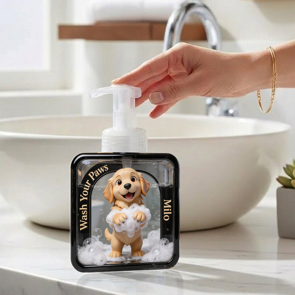 Wash You Paws - Personalized Dog Pump Dispenser
