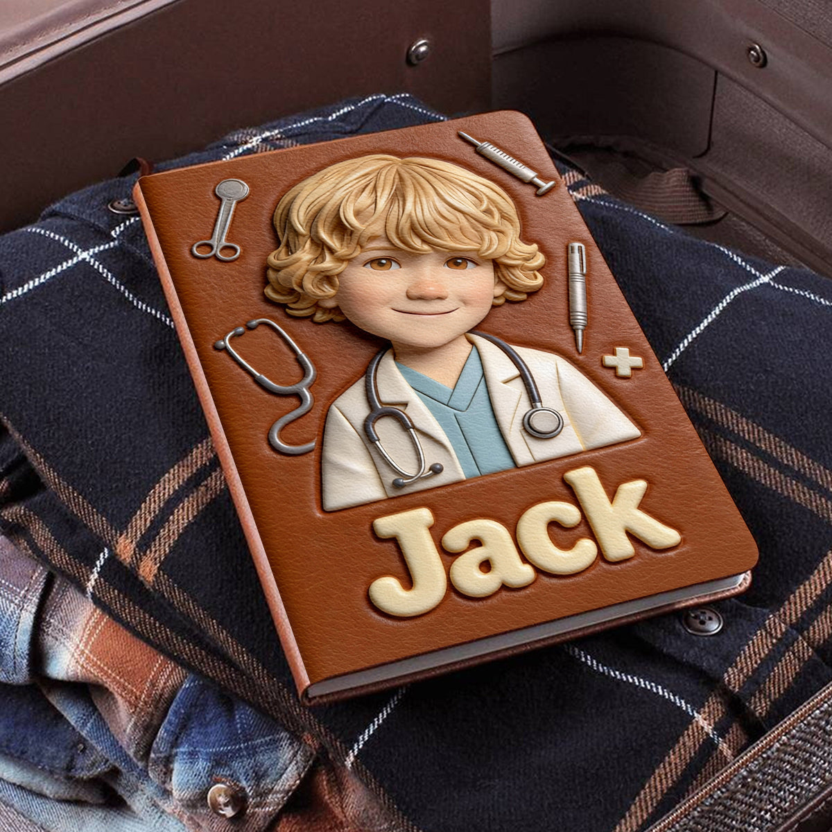 Where Dreams Begin - Personalized Kid Leather Journal
