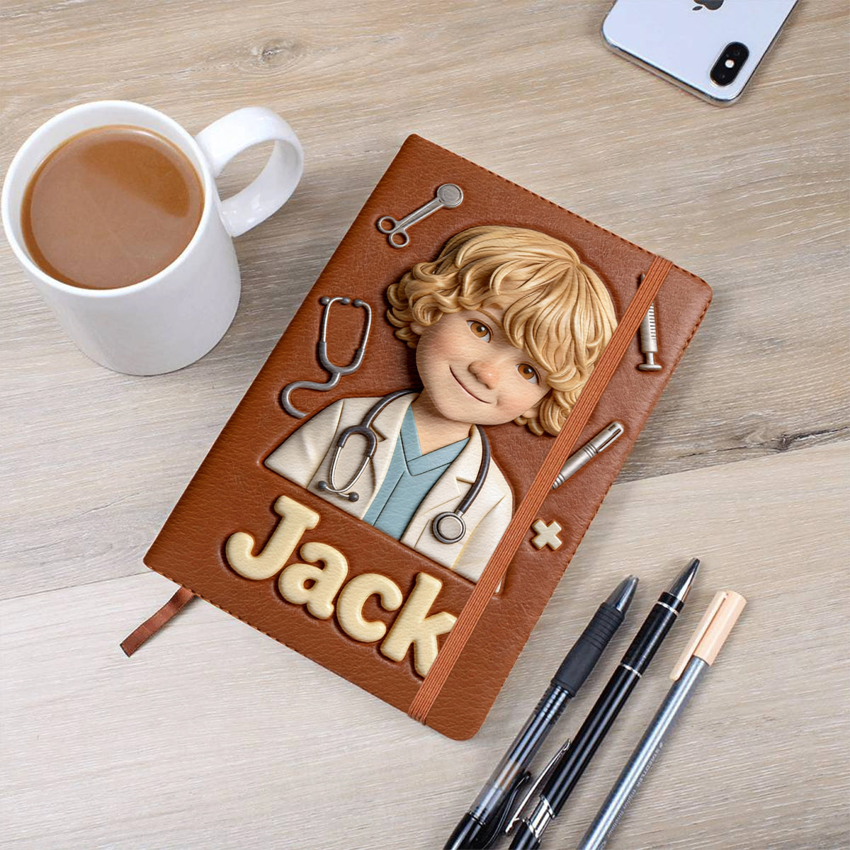 Where Dreams Begin - Personalized Kid Leather Journal