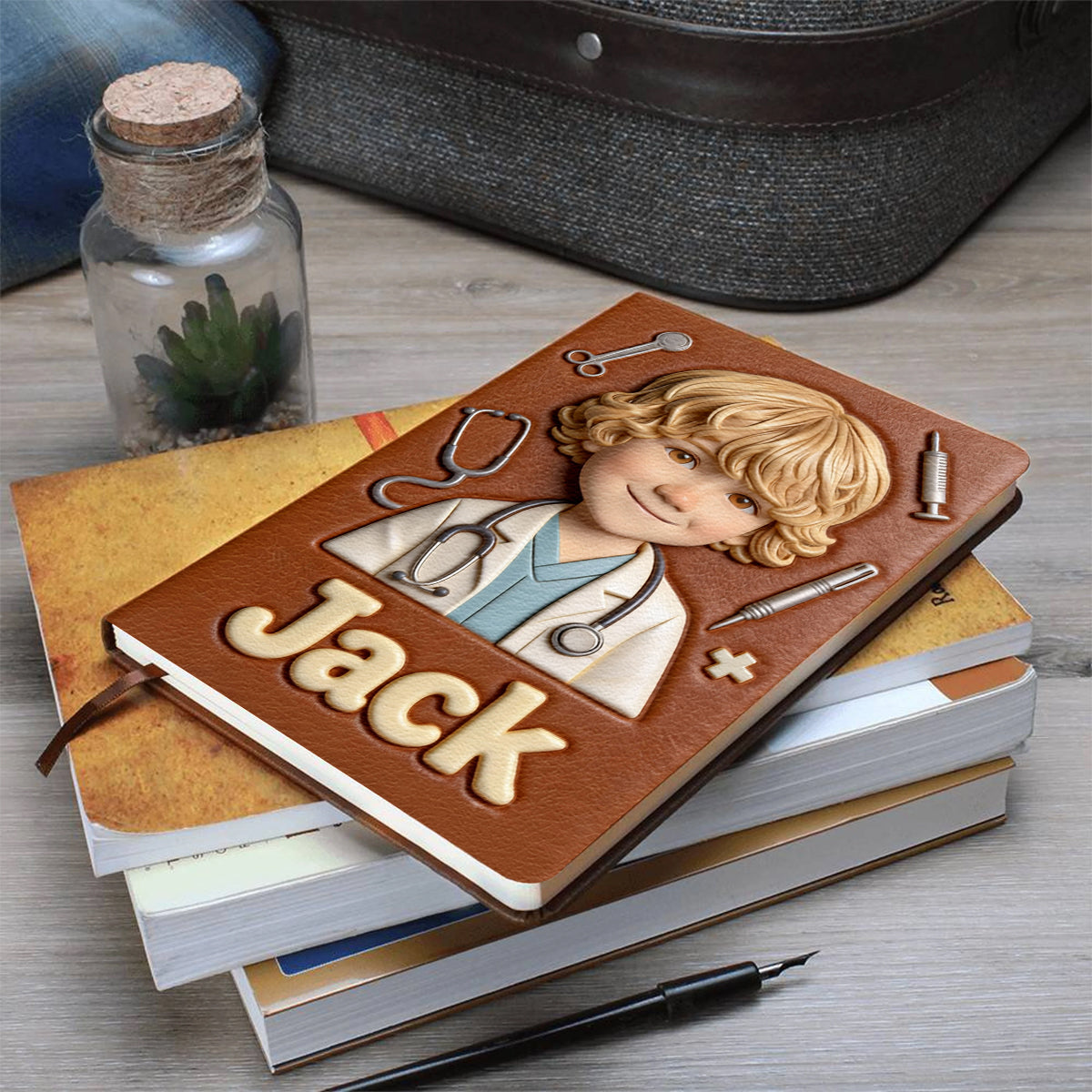 Where Dreams Begin - Personalized Kid Leather Journal
