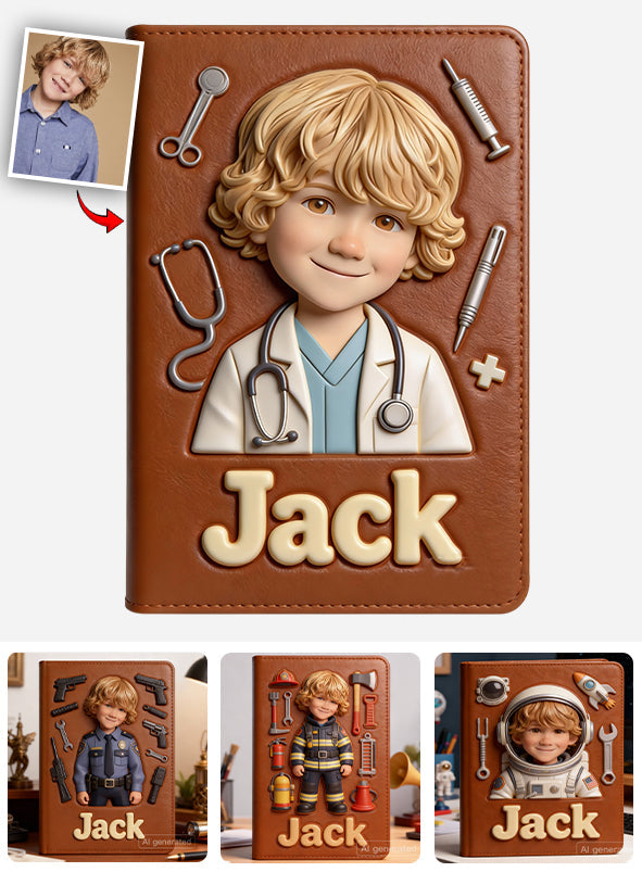 Where Dreams Begin - Personalized Kid Leather Journal