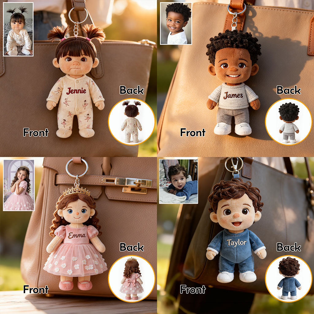 Mini Me - Personalized Kid Plush Keychain