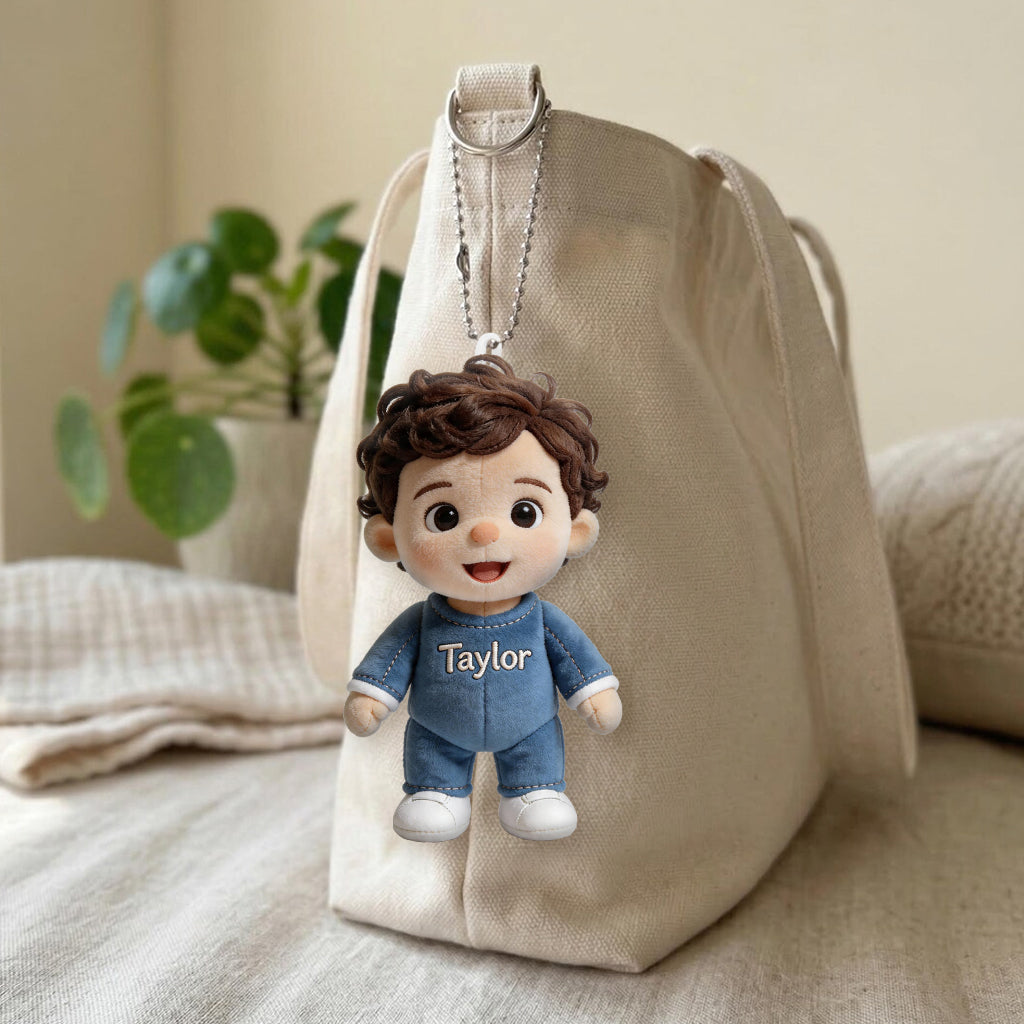 Mini Me - Personalized Kid Plush Keychain