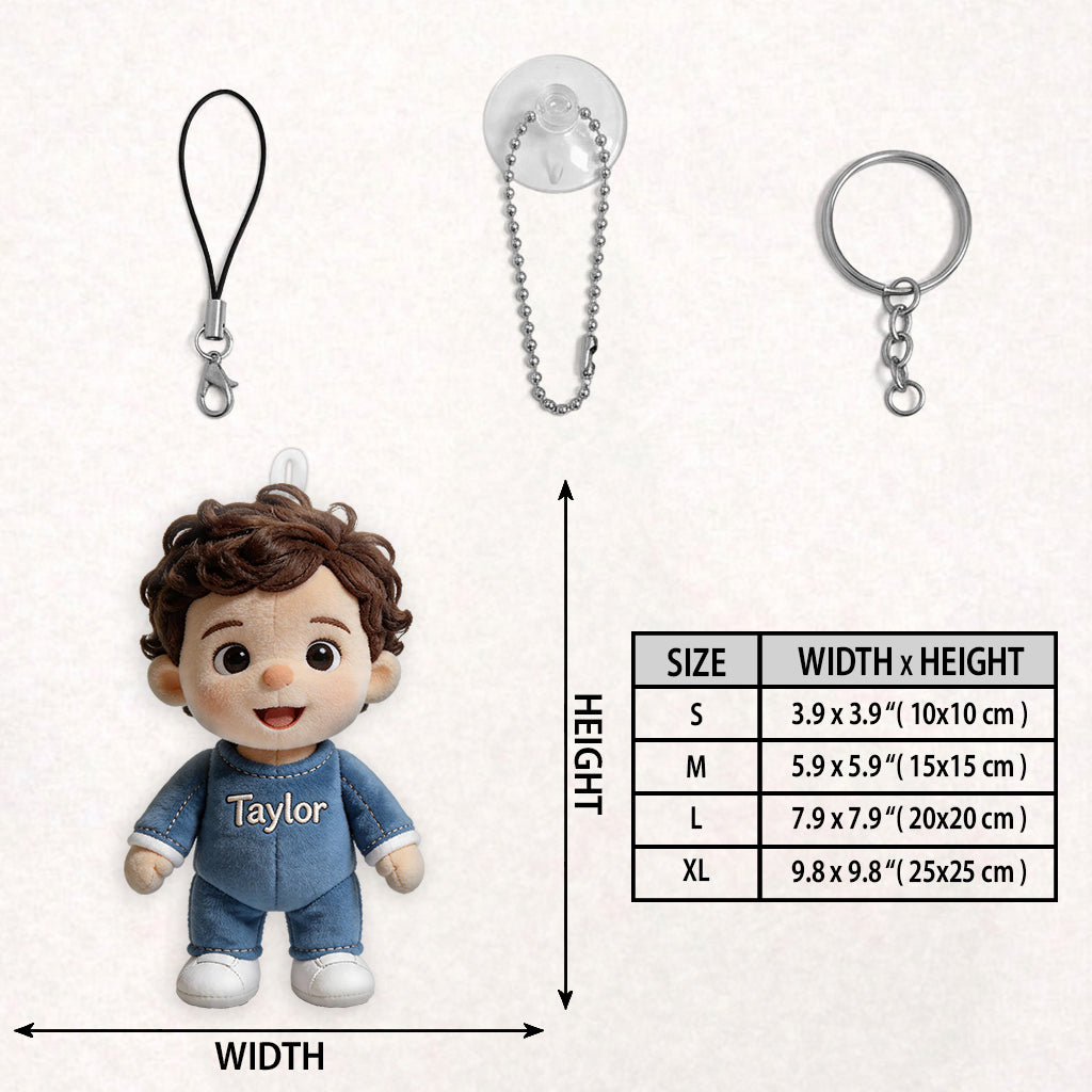 Mini Me - Personalized Kid Plush Keychain