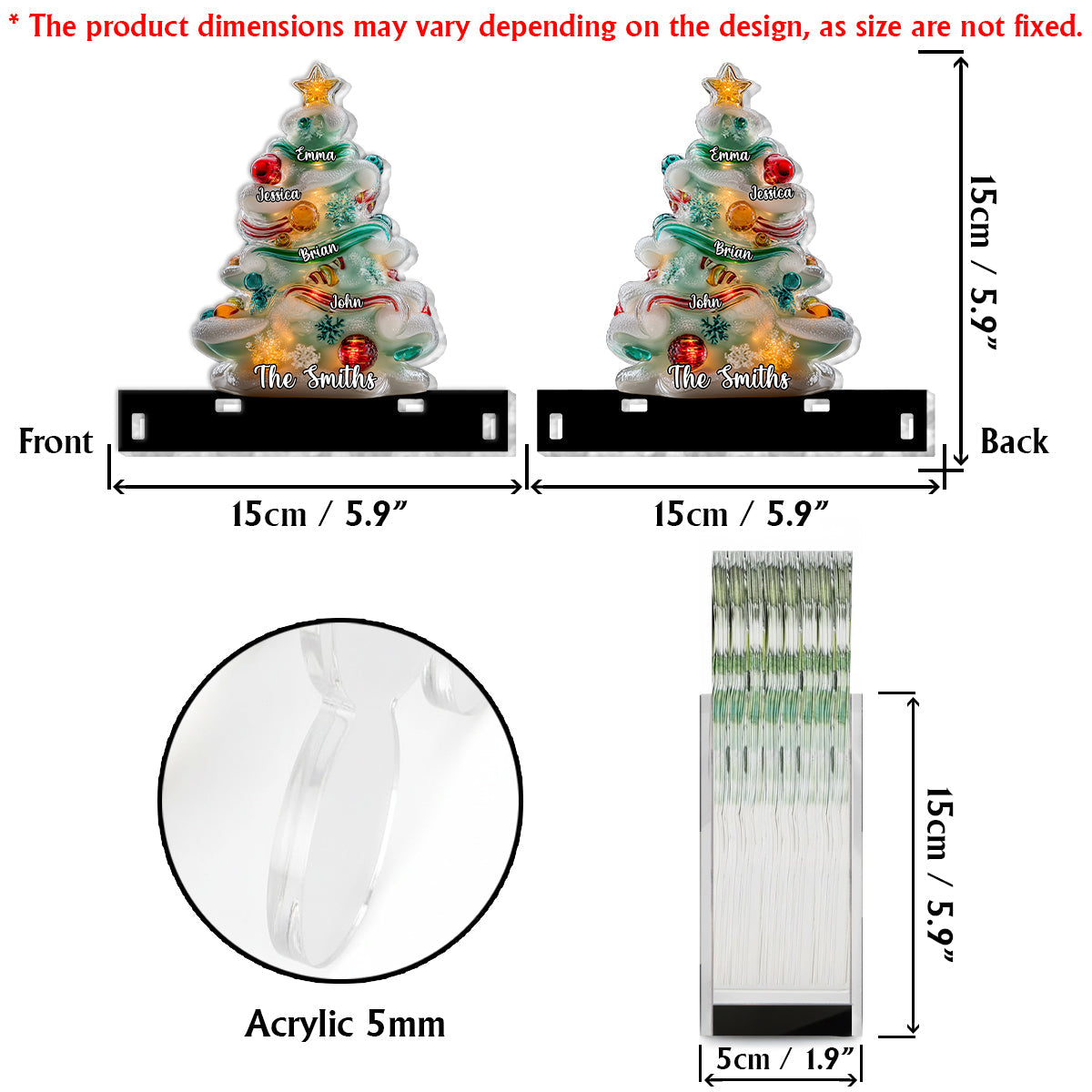 Merry Christmas - Personalized Family Paper Towel Holder
