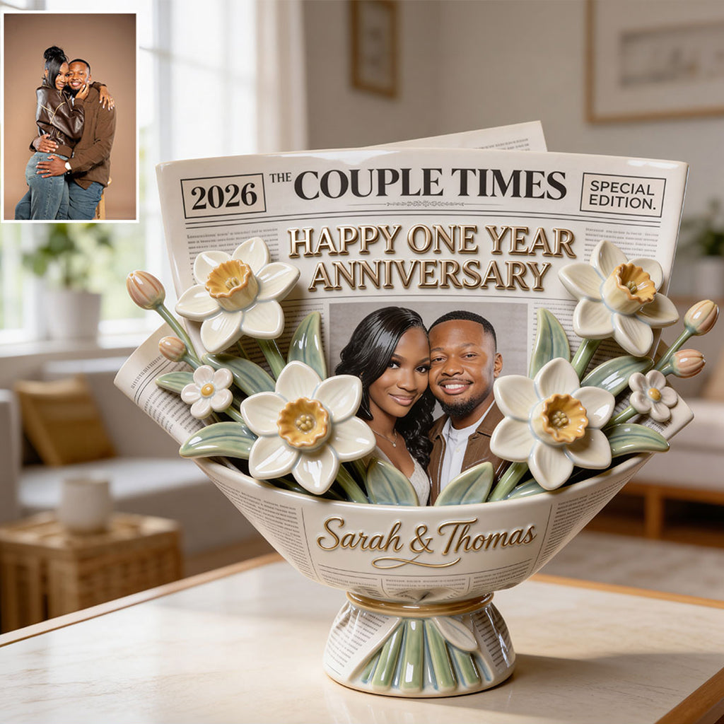 The Couple Times - Personalized Couple Custom Shaped Acrylic Plaque