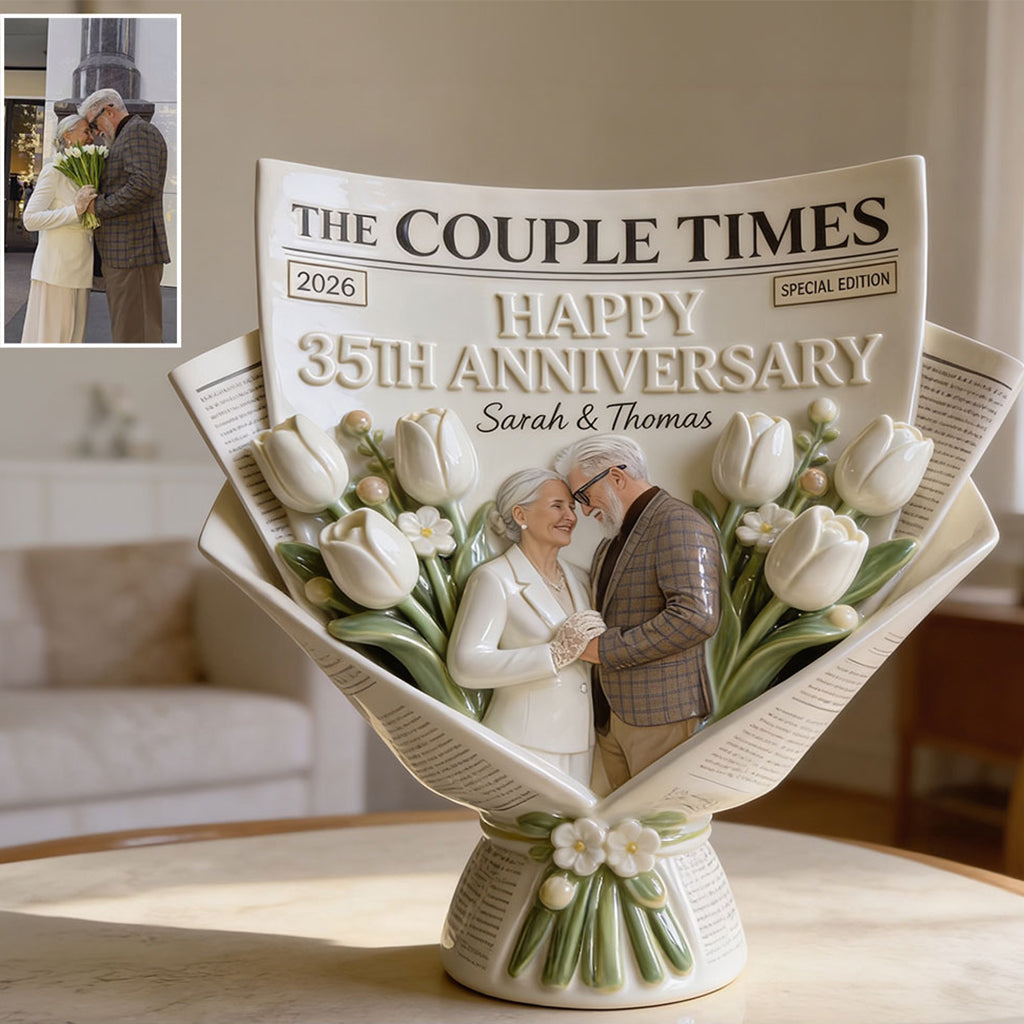 The Couple Times - Personalized Couple Custom Shaped Acrylic Plaque