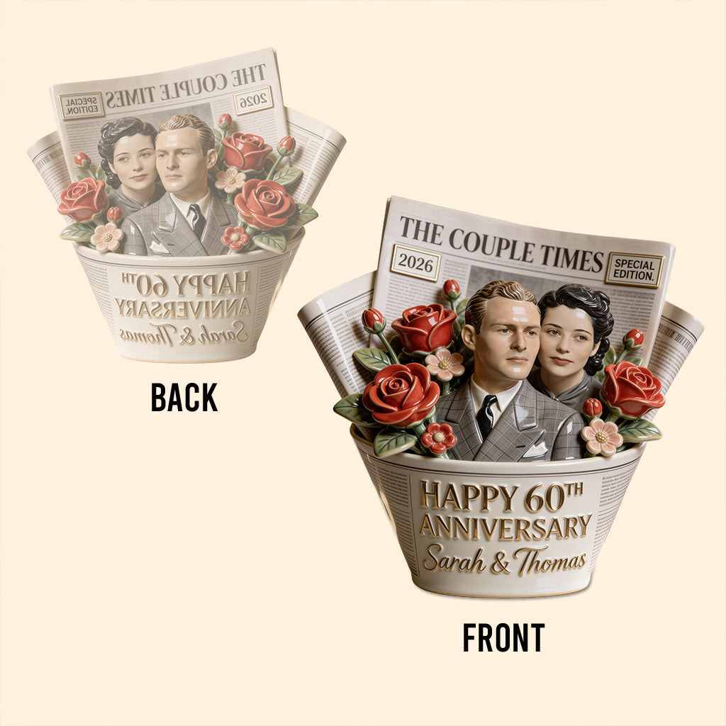 The Couple Times - Personalized Couple Custom Shaped Acrylic Plaque
