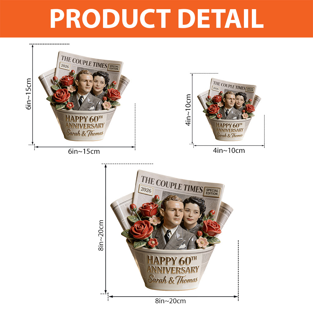 The Couple Times - Personalized Couple Custom Shaped Acrylic Plaque