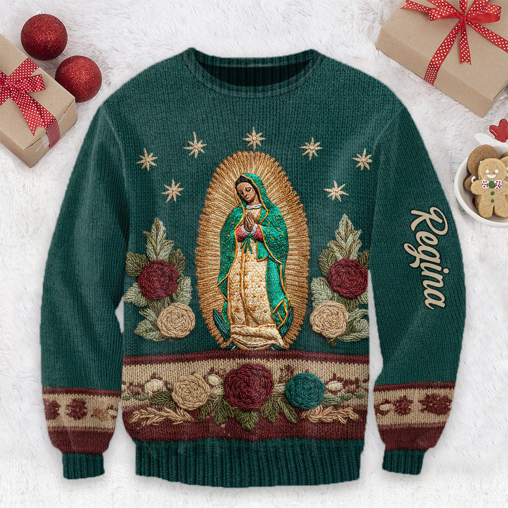Our Lady Of Guadalupe - Personalized Christian Ugly Sweater