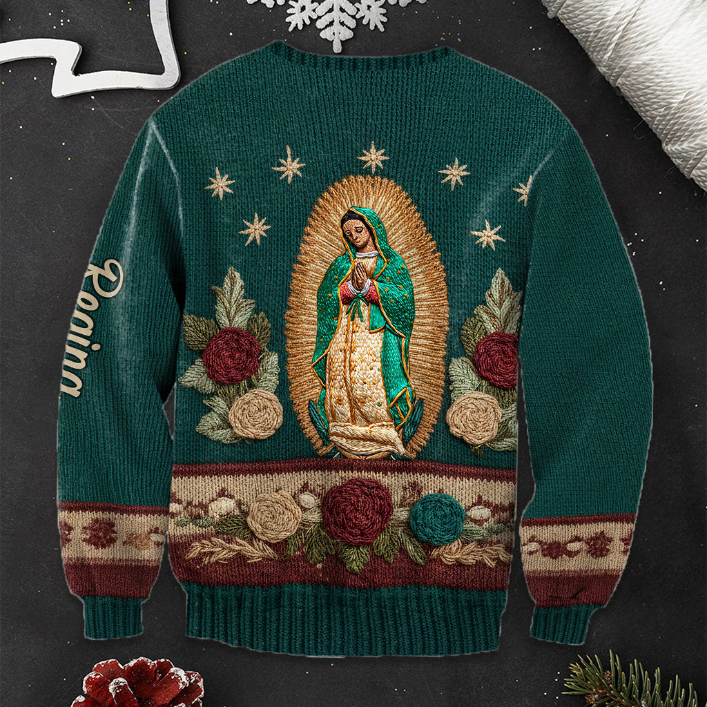 Our Lady Of Guadalupe - Personalized Christian Ugly Sweater