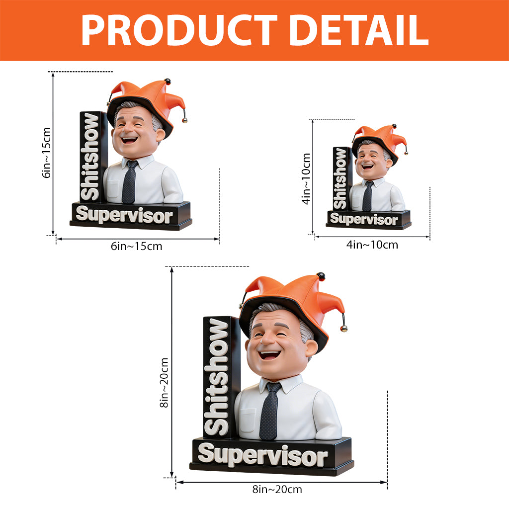 Sh*tshow Supervisor Desk Decor - Personalized Colleague Custom Shaped Acrylic Plaque