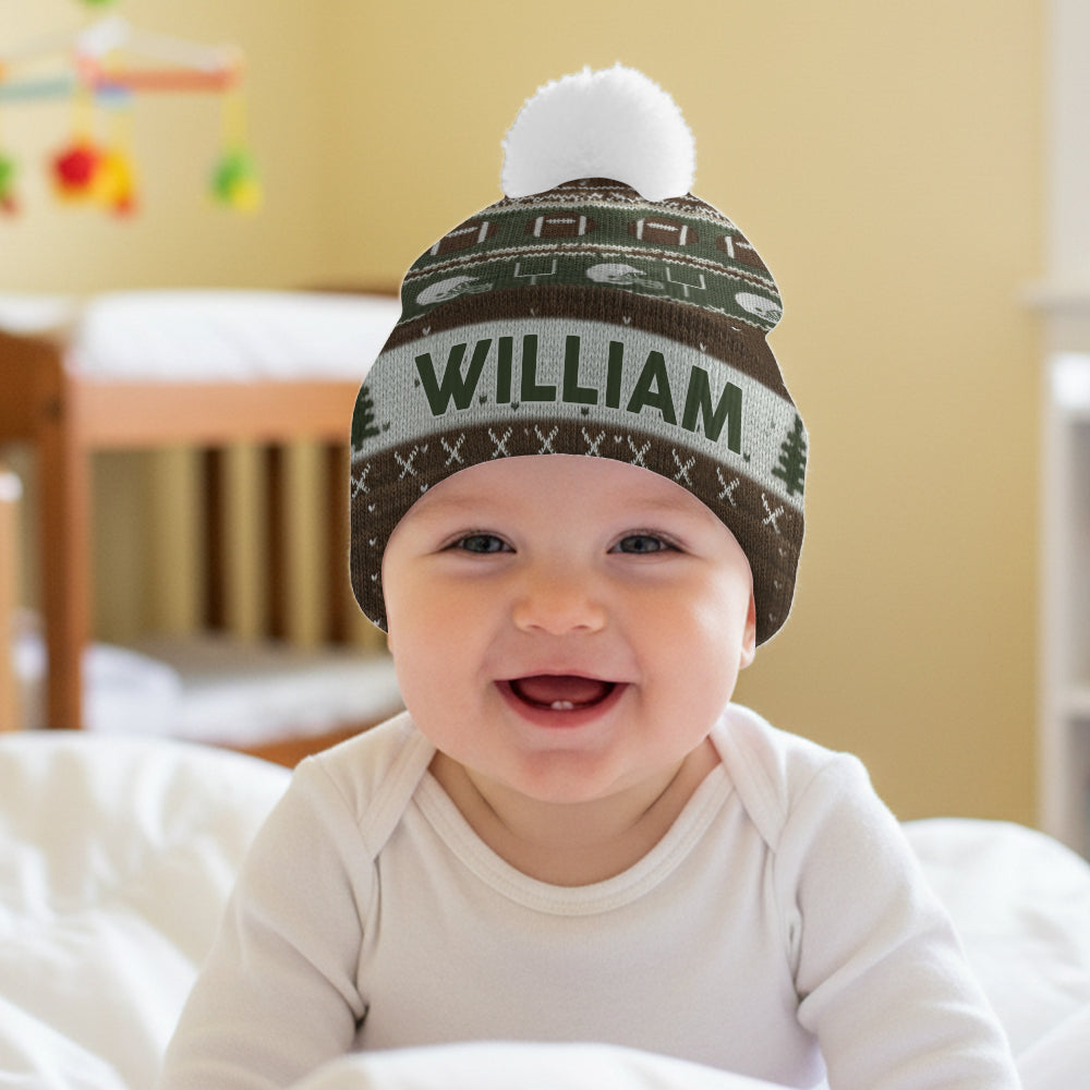 Touchdown Style Winter - Personalized Football Beanie Hat