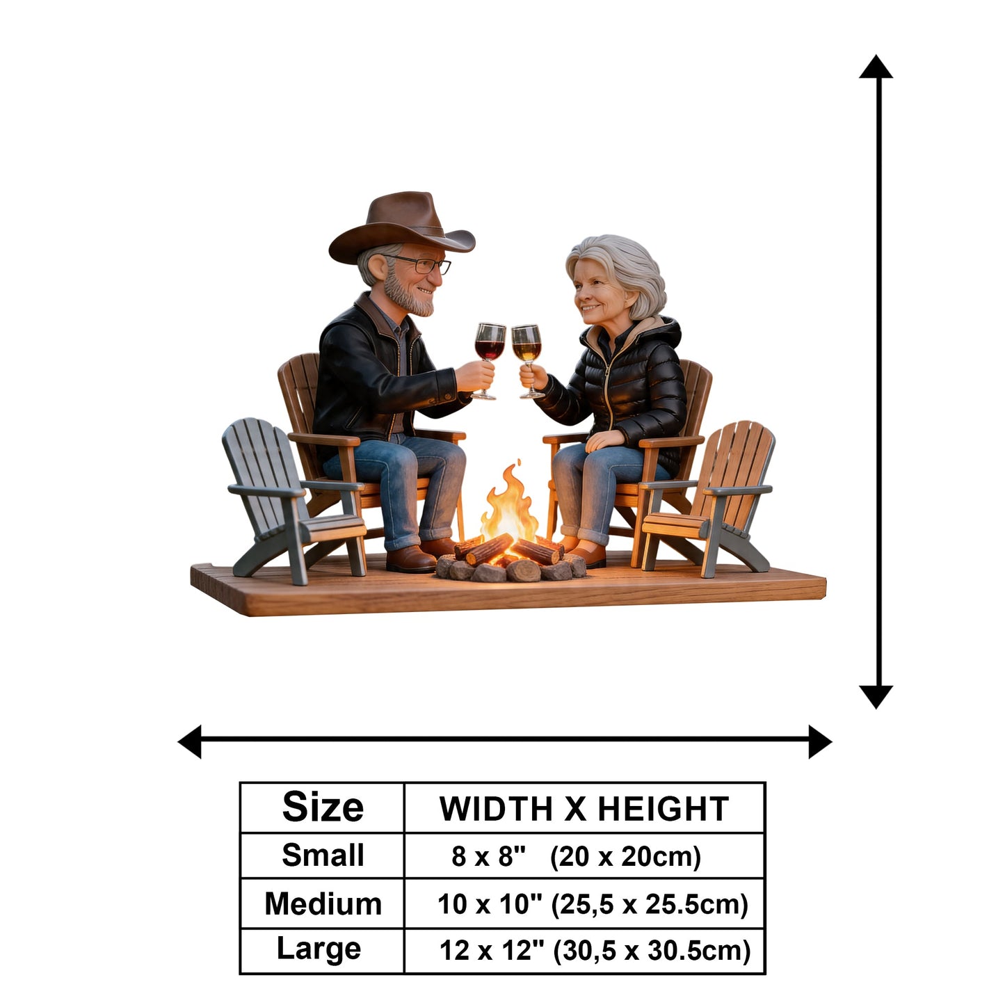 Welcome To Our Campsite - Personalized Camping Wooden Wall Mount Sign