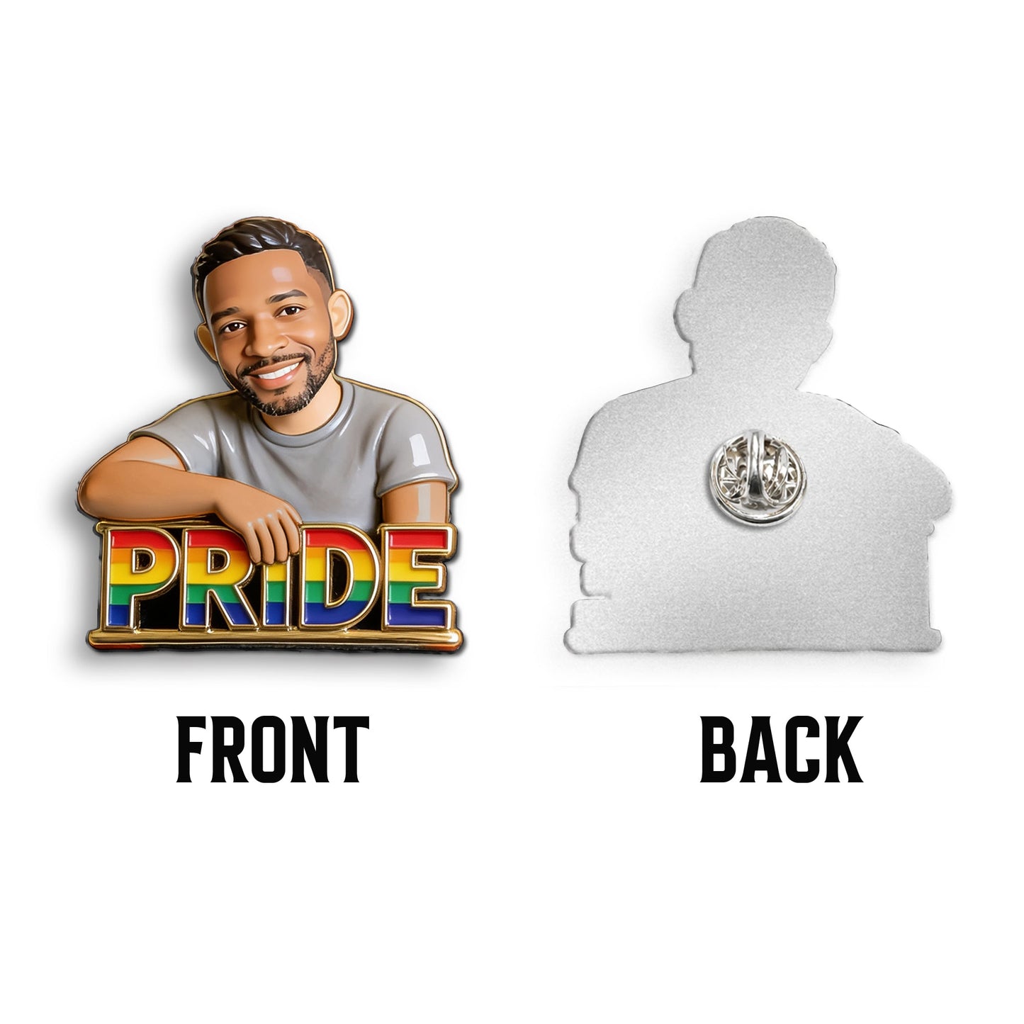 Pride Wearable Enamel Pin And Cap - Personalized LGBT Support Classic Cap With Pin