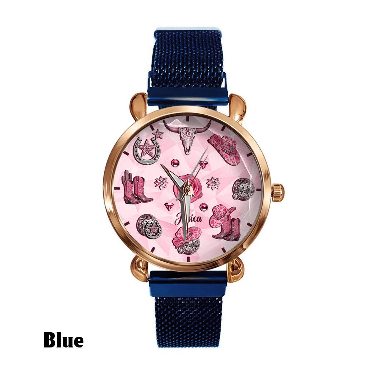 Sparkling Cowgirl - Personalized Cowgirl Women Hand Watch