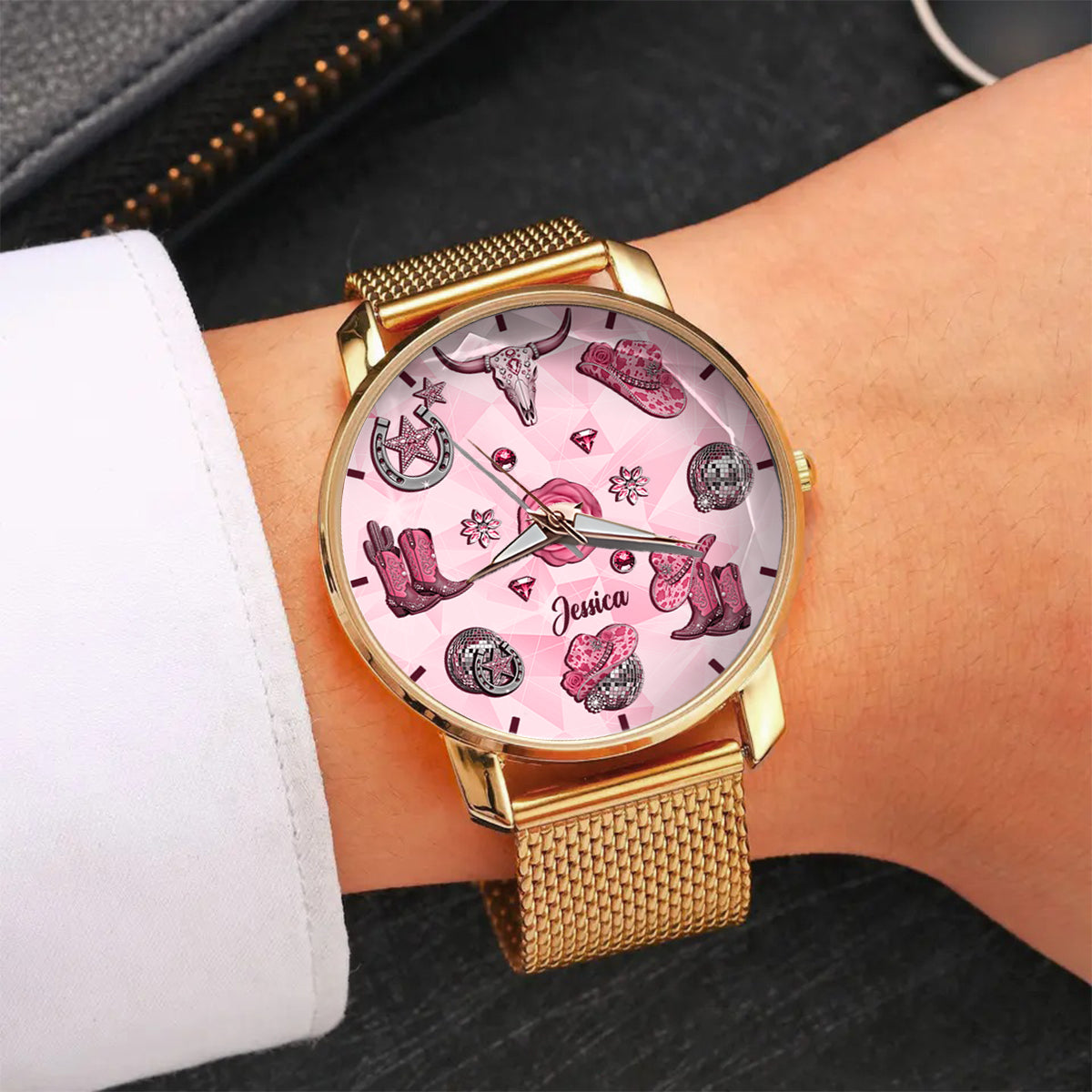 Sparkling Cowgirl - Personalized Cowgirl Women Hand Watch