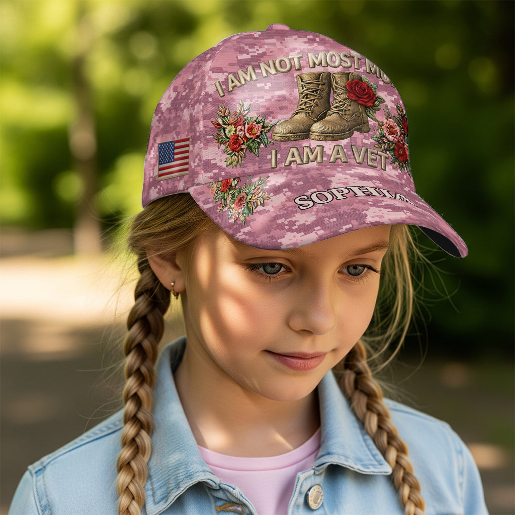Veteran Mom Gift, Mother Veteran - Personalized Mother Classic Cap
