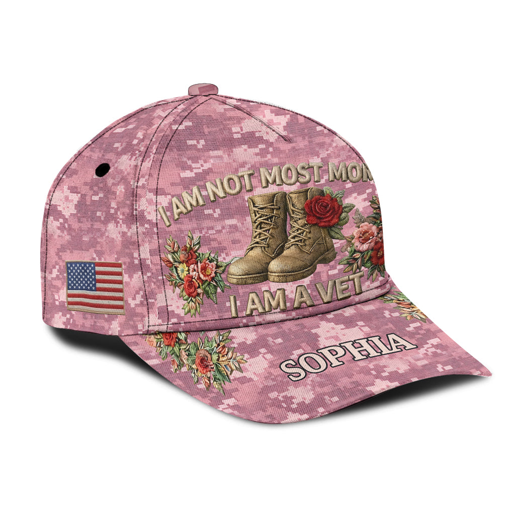 Veteran Mom Gift, Mother Veteran - Personalized Mother Classic Cap