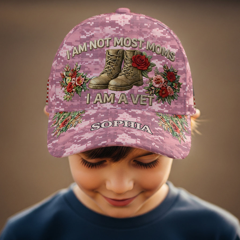 Veteran Mom Gift, Mother Veteran - Personalized Mother Classic Cap