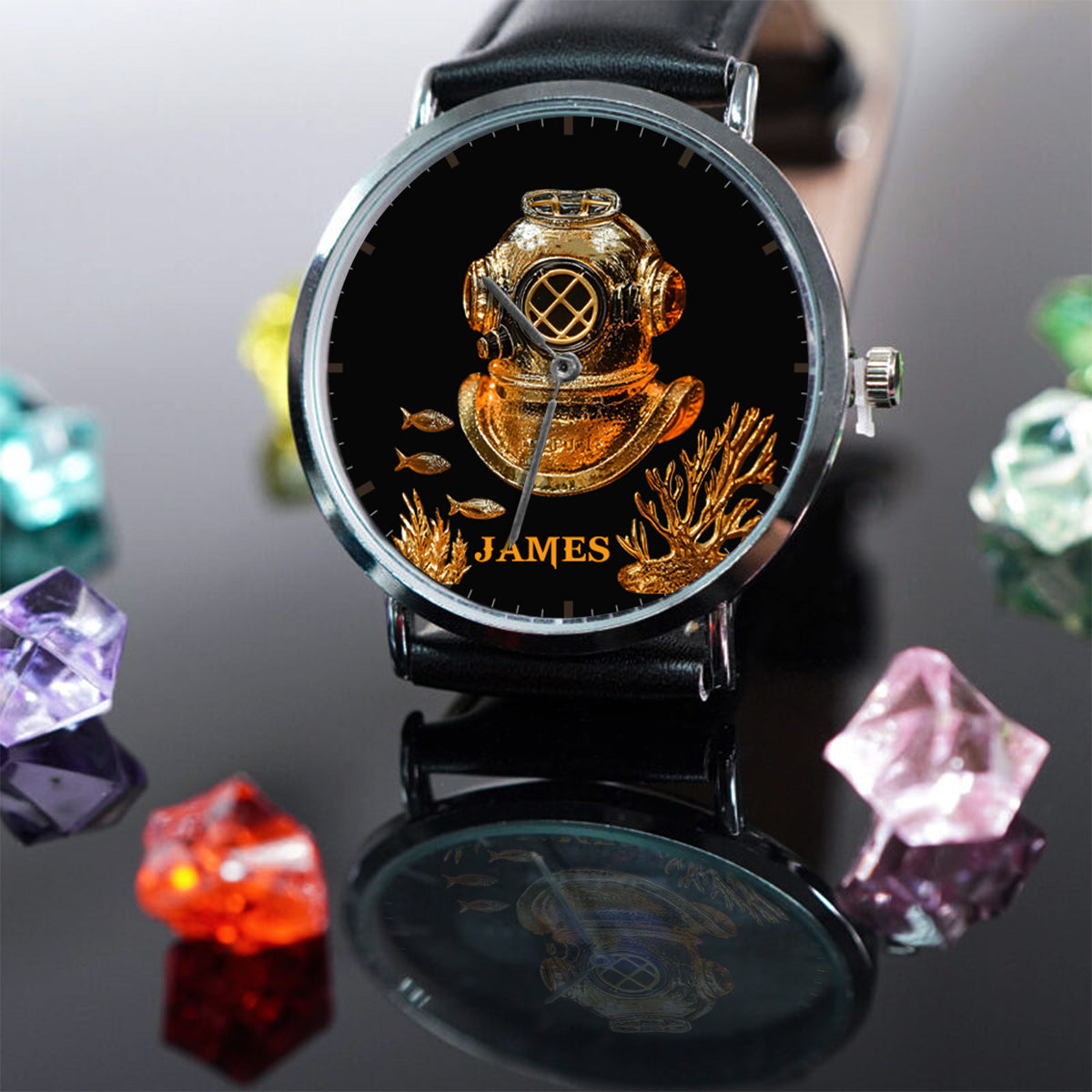 Love Scuba Diving - Personalized Scuba Diving Hand Watch
