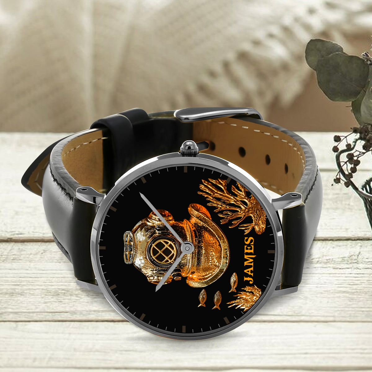 Love Scuba Diving - Personalized Scuba Diving Hand Watch