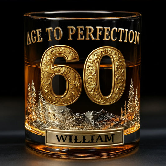 Personalized Birthday Gift For Him - Personalized Whisky Whiskey Glass