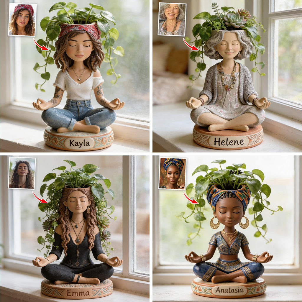 Zen Garden - Where Peace Grows - Personalized Hippie Acrylic Pot