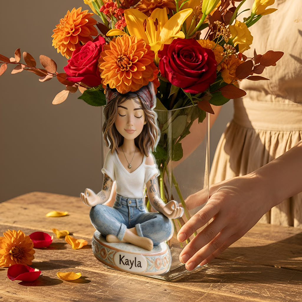 Zen Garden - Where Peace Grows - Personalized Hippie Acrylic Pot
