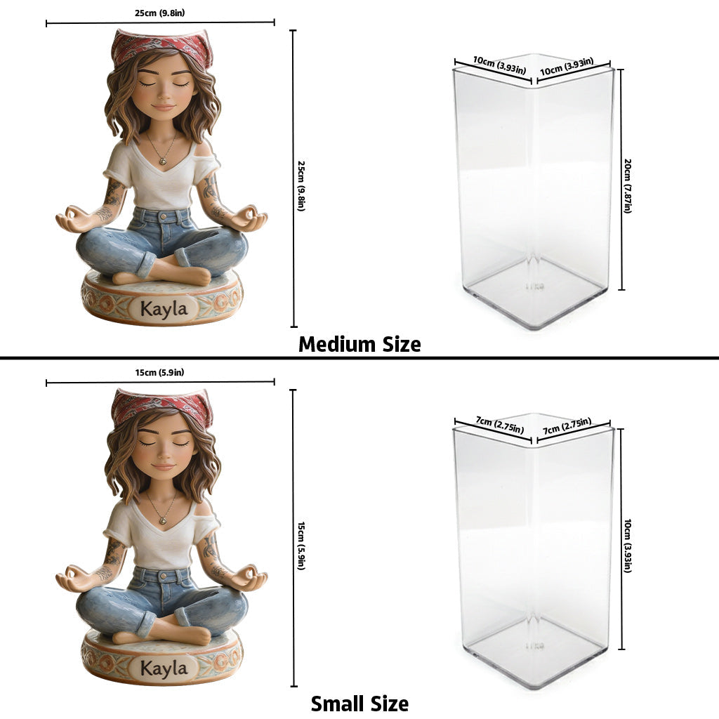 Zen Garden - Where Peace Grows - Personalized Hippie Acrylic Pot