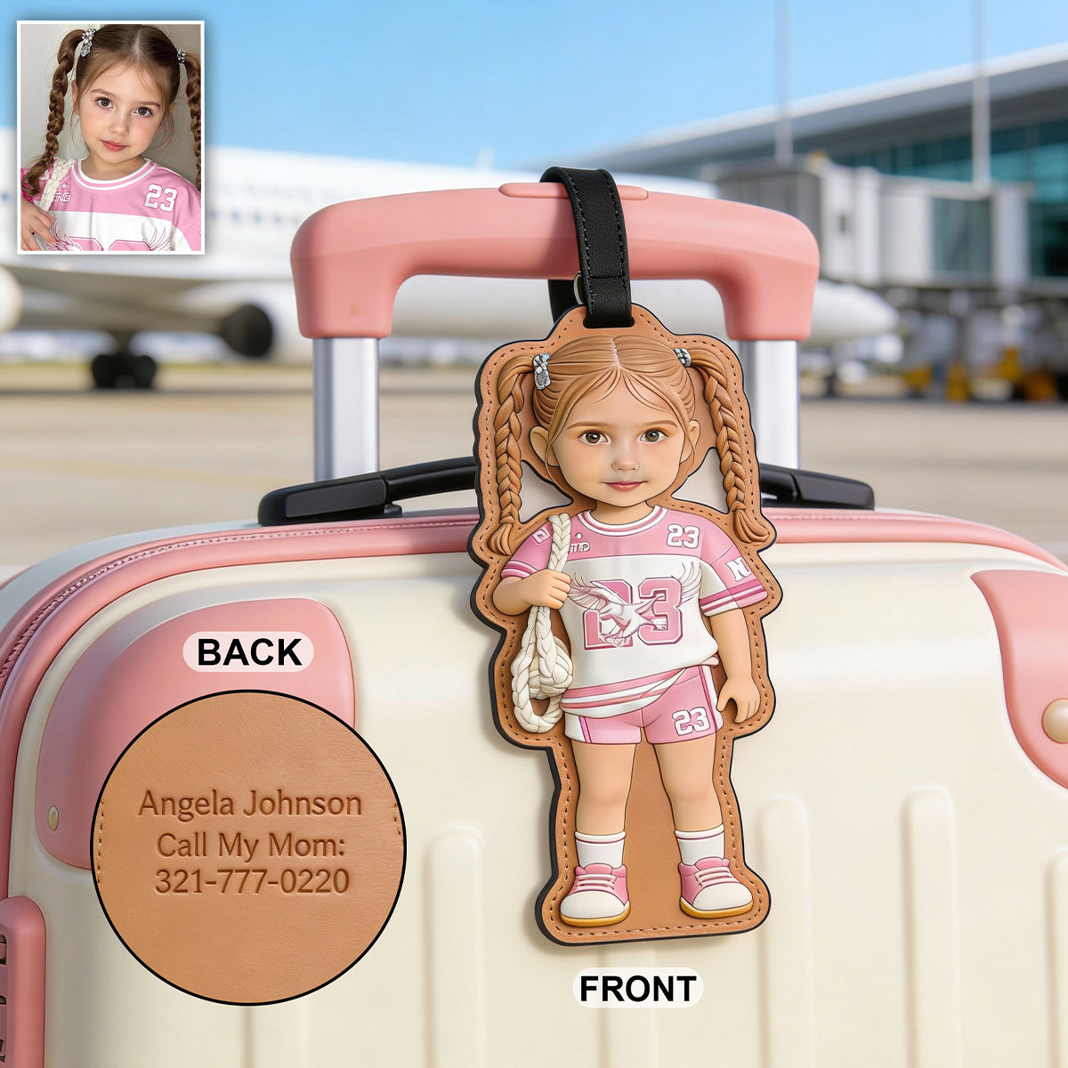 My First Luggage Tag - Personalized Kid Luggage Tag