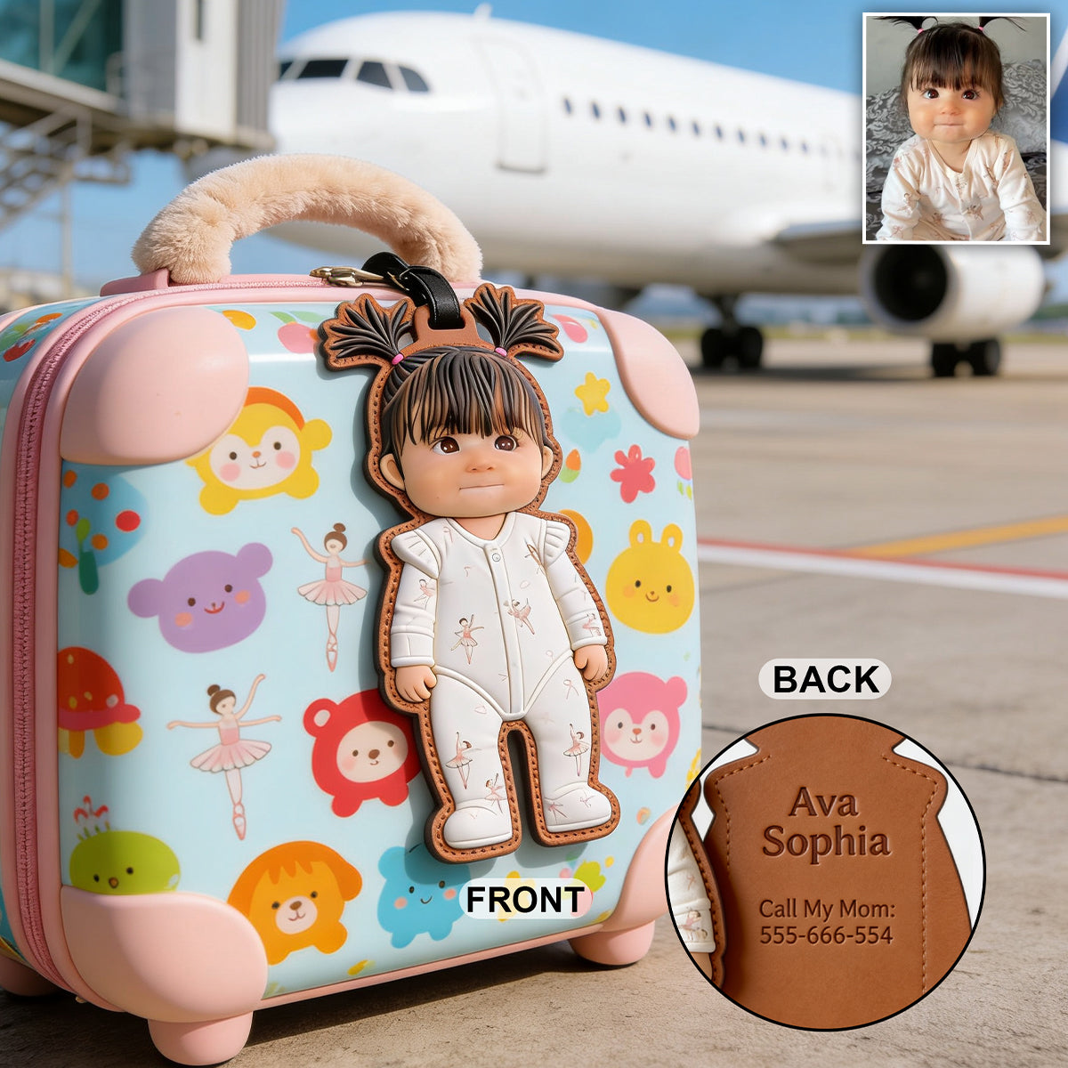 My First Luggage Tag - Personalized Kid Luggage Tag