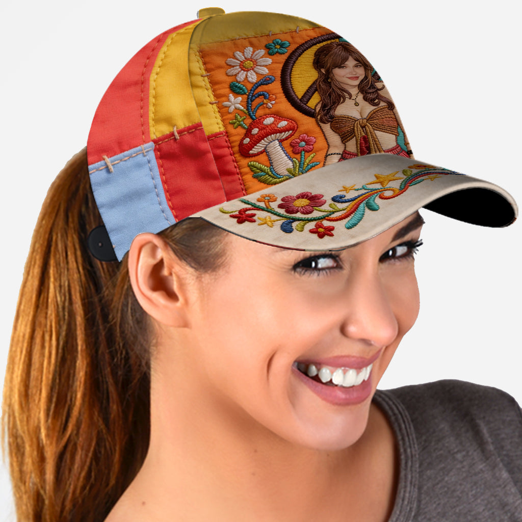 Peace Love Sunshine - Personalized Hippie Classic Cap