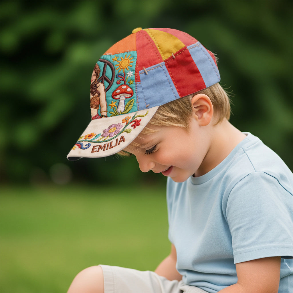 Peace Love Sunshine - Personalized Hippie Classic Cap