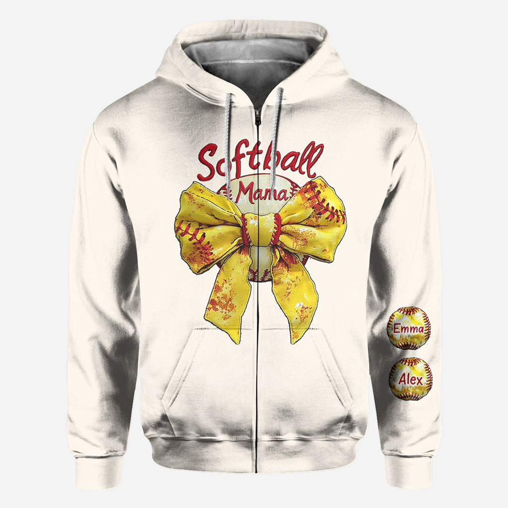 Softball Mama - Personalized Softball All Over Shirt