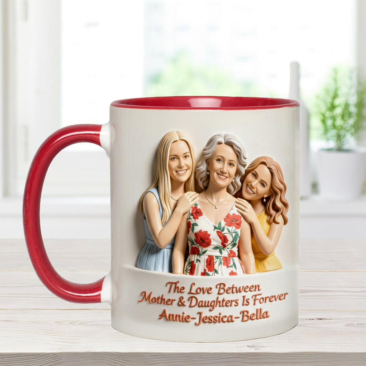 Perfect Gift for Mom - Personalized Mother Set Accent Mug with Acrylic Stirrers