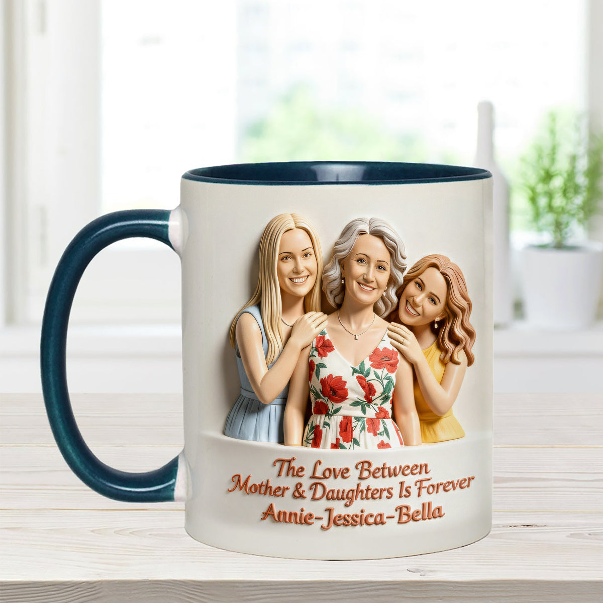 Perfect Gift for Mom - Personalized Mother Set Accent Mug with Acrylic Stirrers