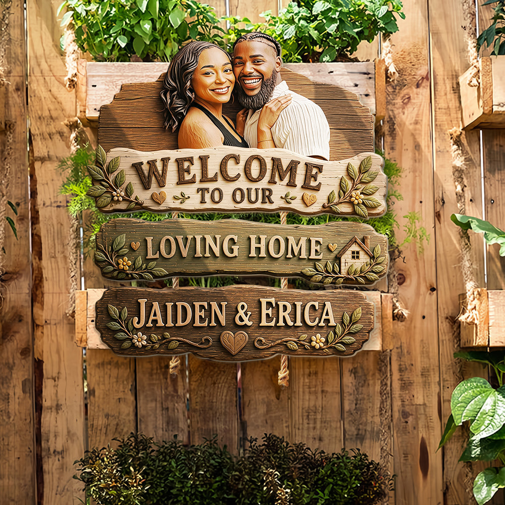 Welcome To Our Home - Personalized Family Pallet Wood Sign