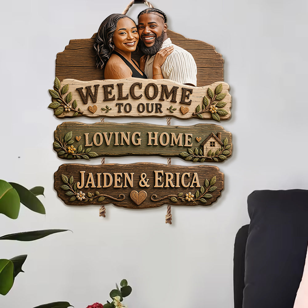 Welcome To Our Home - Personalized Family Pallet Wood Sign