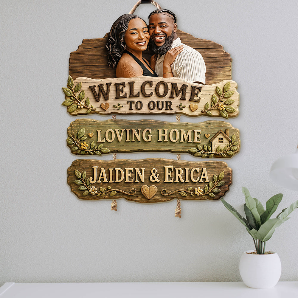 Welcome To Our Home - Personalized Family Pallet Wood Sign