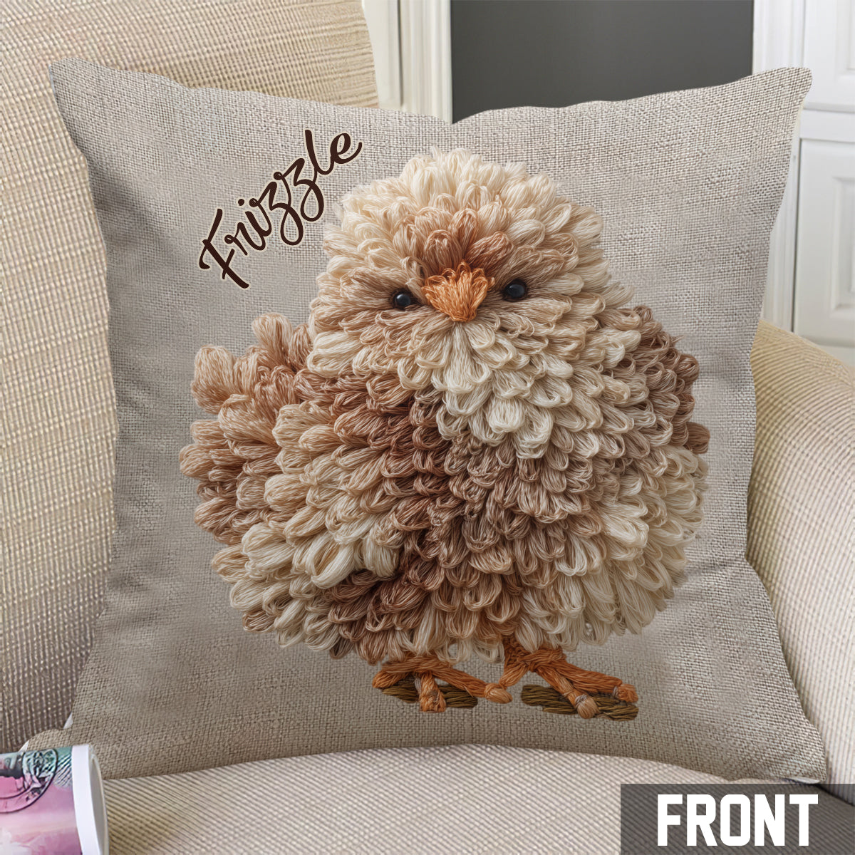 Love Chicken - Personalized Chicken Throw Pillow