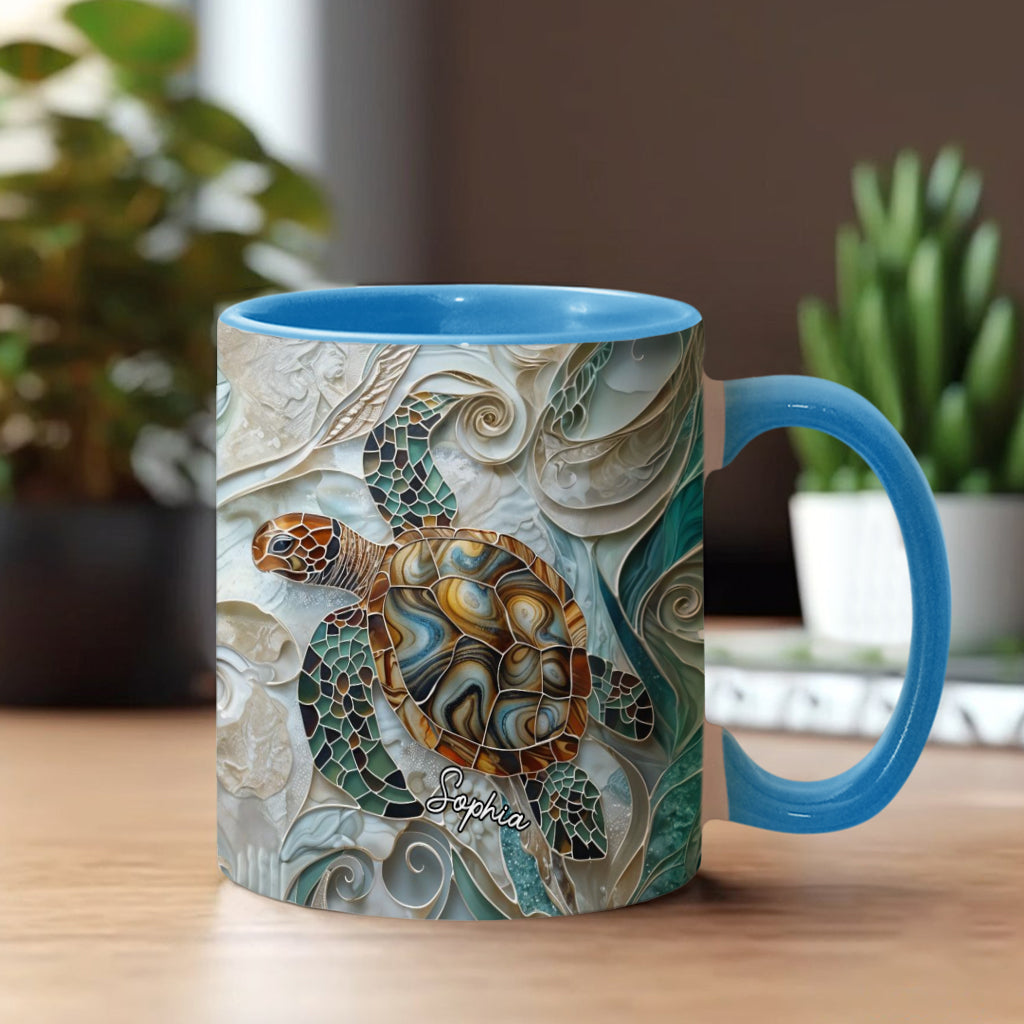 Love Turtles - Personalized Turtle Accent Mug