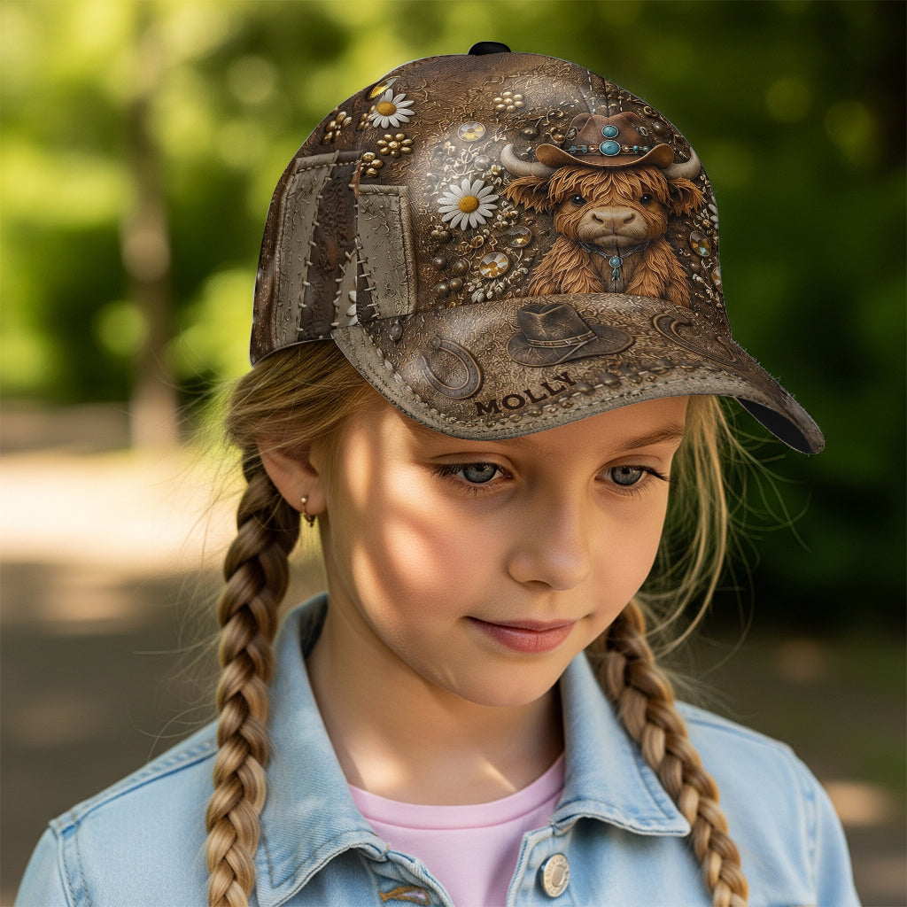 Love Highland Cow - Personalized Highland Cow Classic Cap
